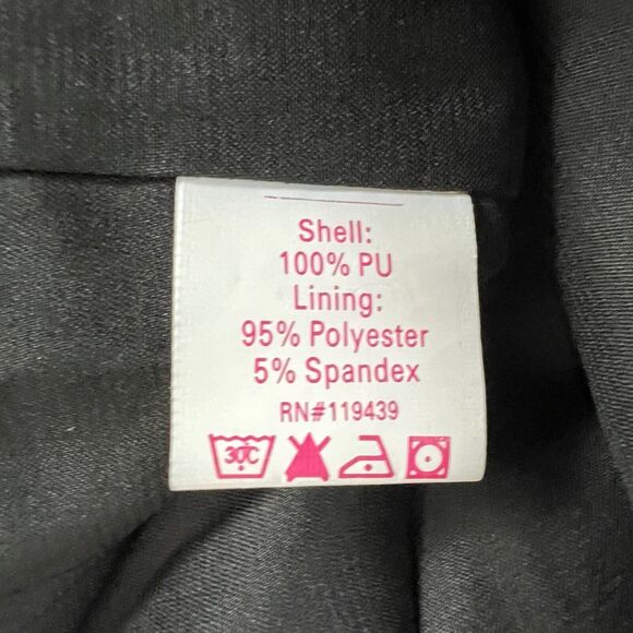 Julie Brown NYC Eva Midnight Black Faux Leather Sleeveless Back Cutout Dress 6 - Picture 5 of 5